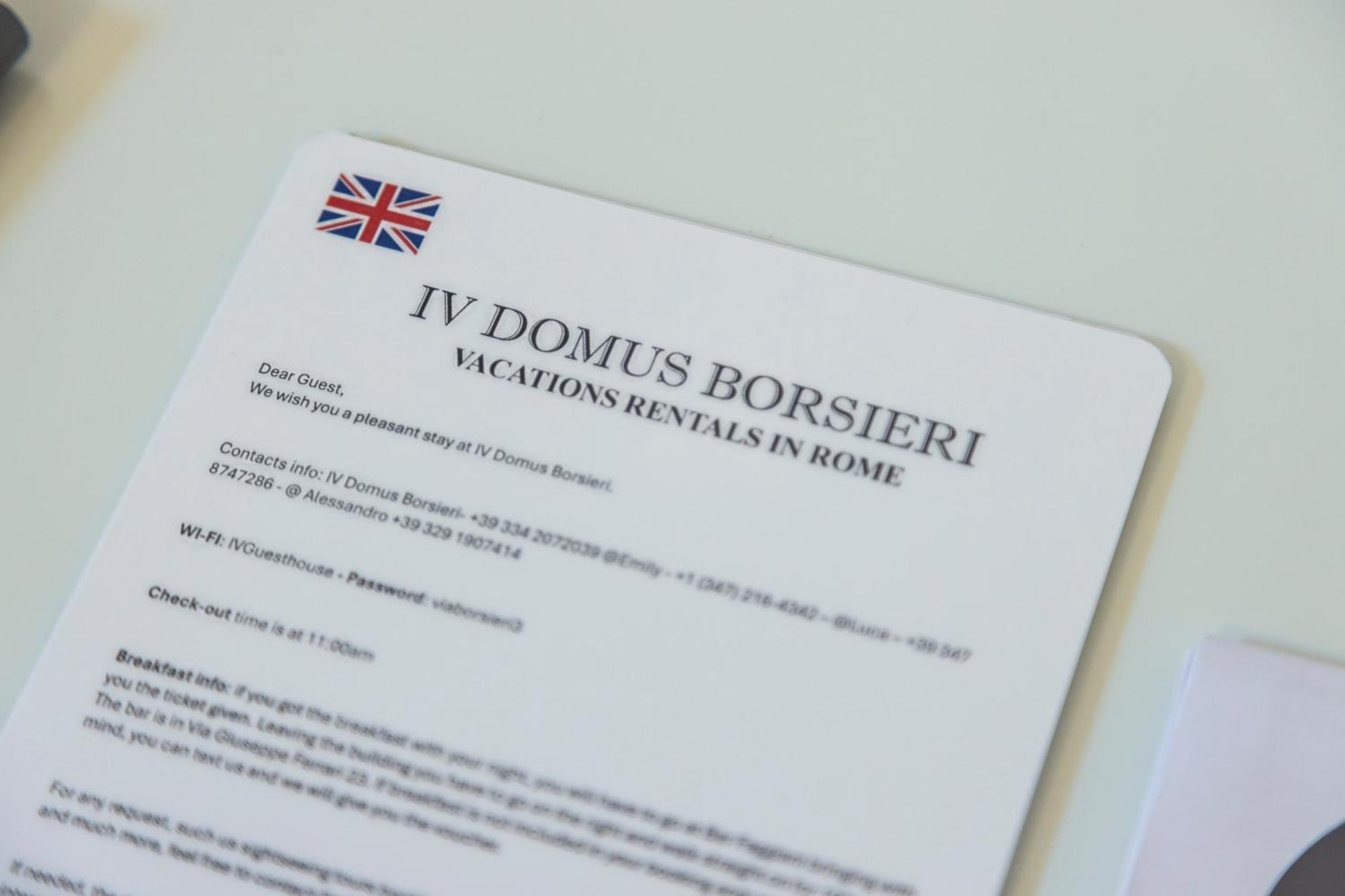 IV Domus Borsieri Hotell Roma Eksteriør bilde